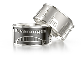 Ring Stadt Beverungen Silber hell