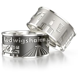 Ring City of Ludwigshafen Silver- oyxdiert