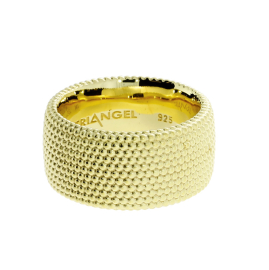 Ring si Dots No1 - 10mm  Gold-plattiert