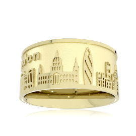 City ring London 585 yellow gold