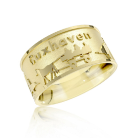 Ring Stadt Cuxhaven 585 Gelbgold