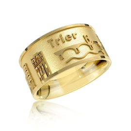 City ring Trier silver gold plated