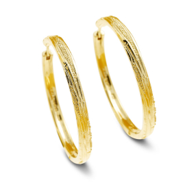 Creole Strandcores Silber Feinvergoldet