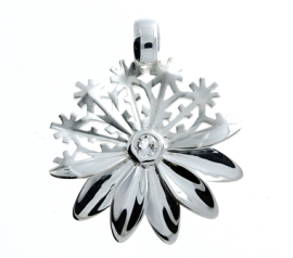 Pendant silver-bright steering motif 24 mm