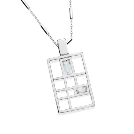 Anhänger nach Miro Silber hell 18 x 27 mm ohne Kette