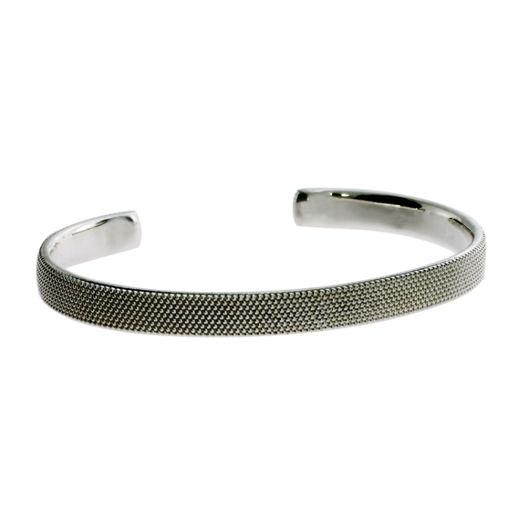 Bangle Dots No1 - 7 mm silver oxidised 250672