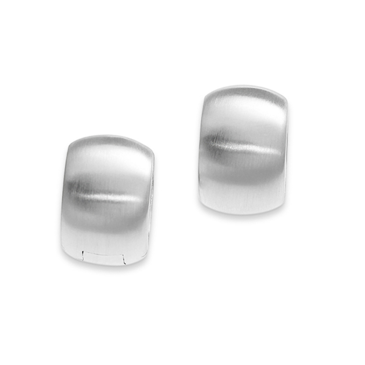 Creole with hinge 18 x 11 mm round 925 silver 