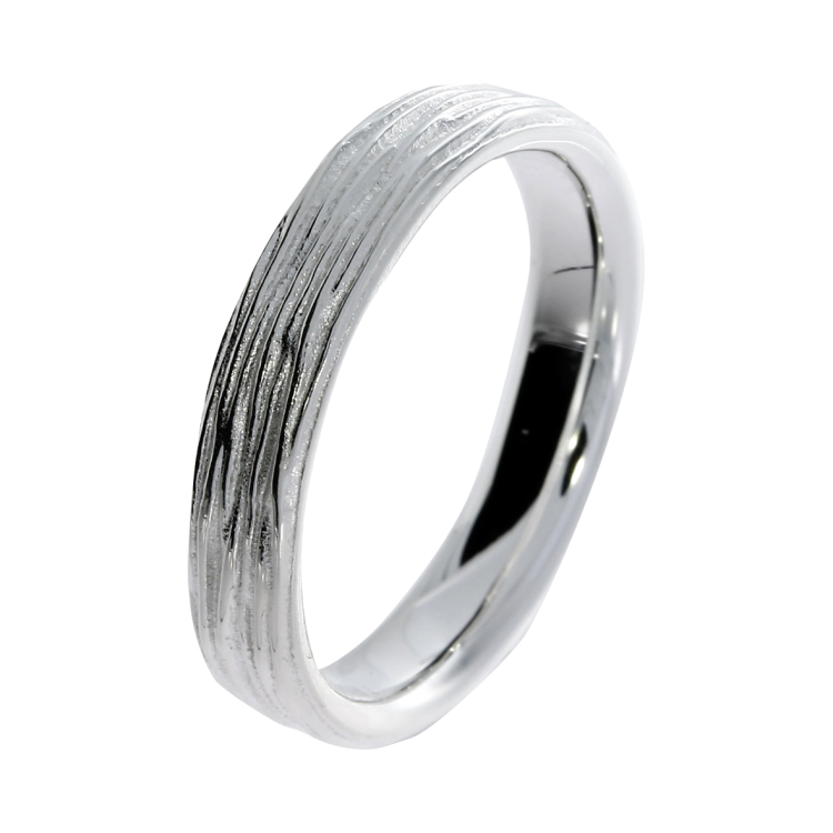 Ring Crease silver light 4 mm  Ring size 55