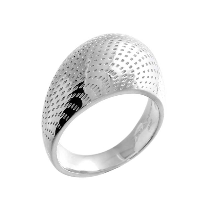 Ring Illusion 925 silver convex  