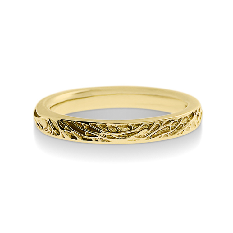 Ring Sloop 585 gold 3 mm   Ring size 62