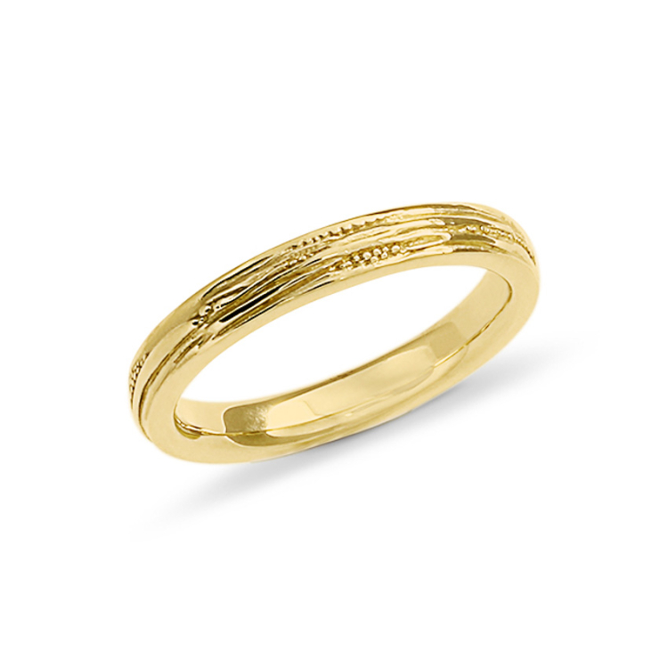 Ring Strandcores 3 mm 585 gold    Ring size UNI