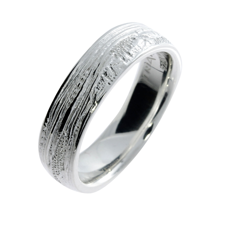 Ring Strandcores silver light 6 mm   Ring size 56
