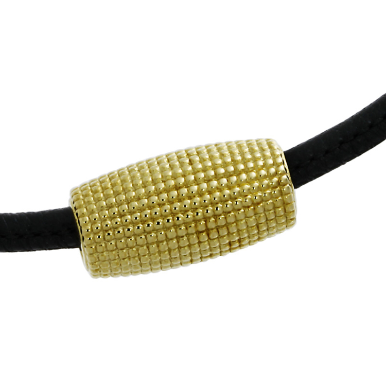 Dots Tube  19 x 10 mm 585 Gold