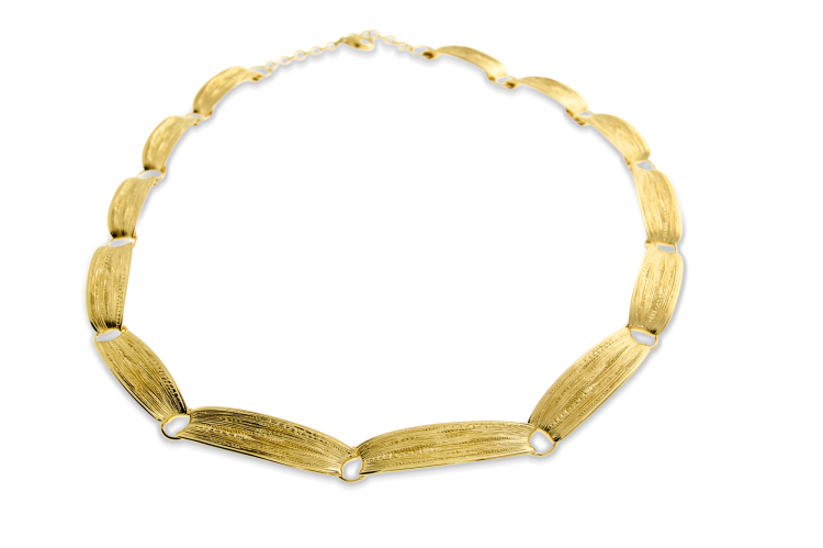 Collier wings Strandcores si/goldplattiert