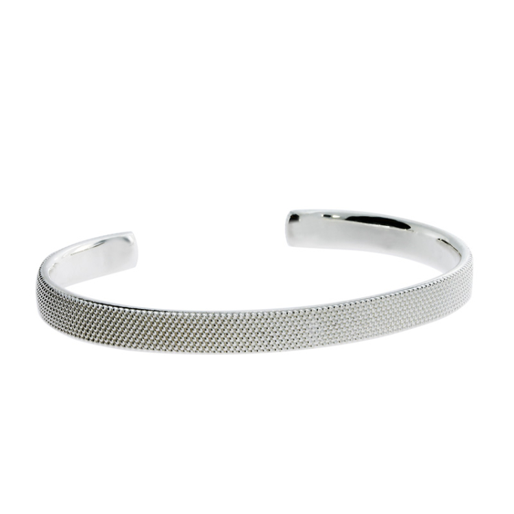 Bangle Dots No1 silver 7 mm 