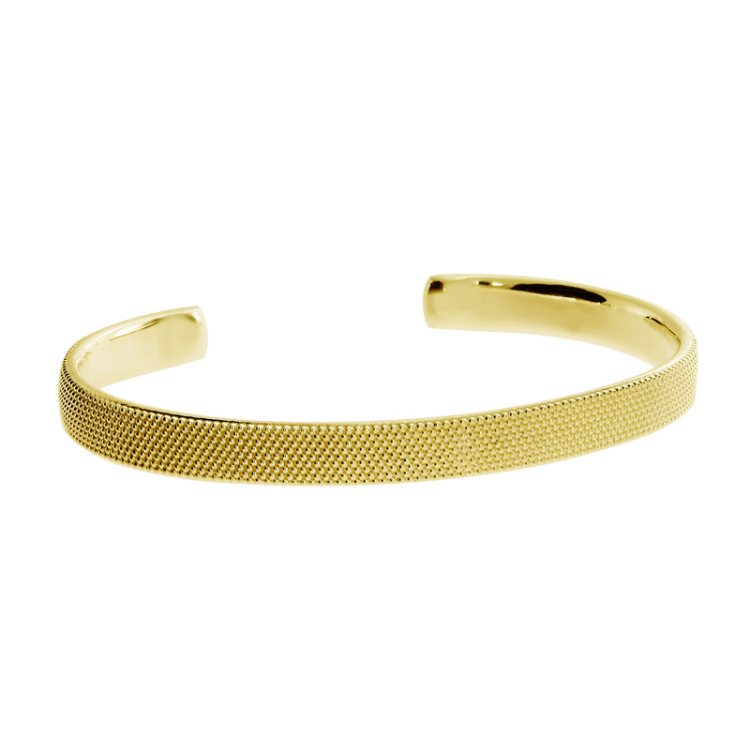 Bangle Dots No1 - 7 mm silver gold plated