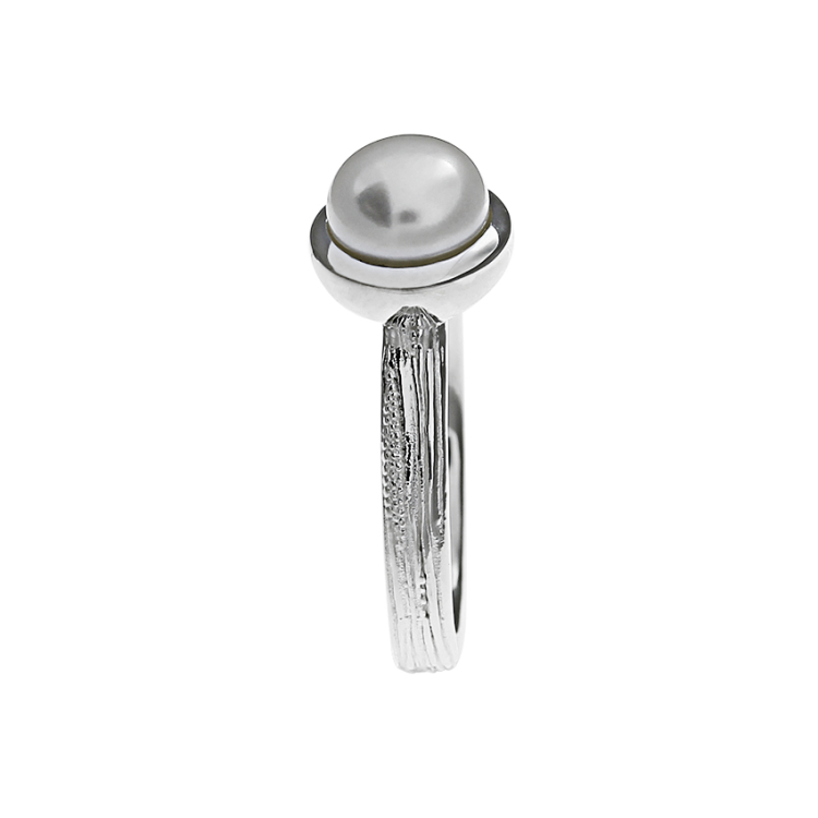 Ring Silber Strandcores Perle 7 mm 