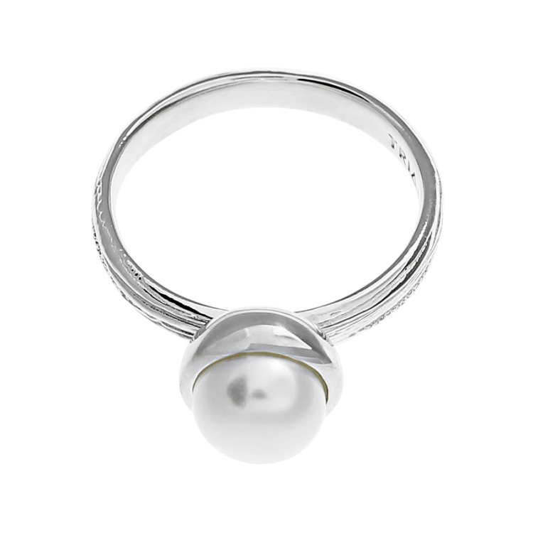 Ring silver Strandcores bead 7 mm 