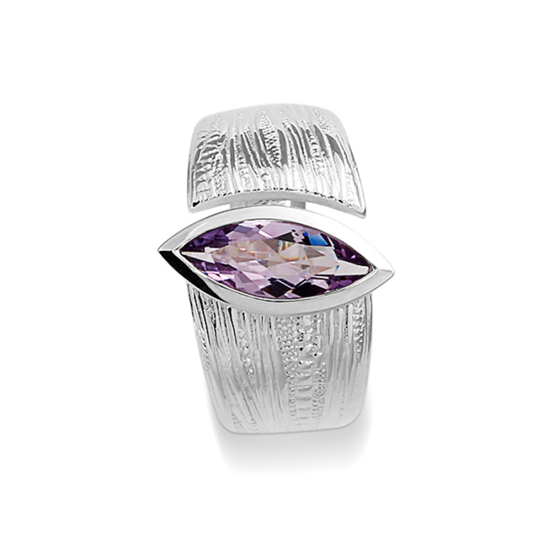 Ring silver Strandcores Amethyst light 13 x 5 nav