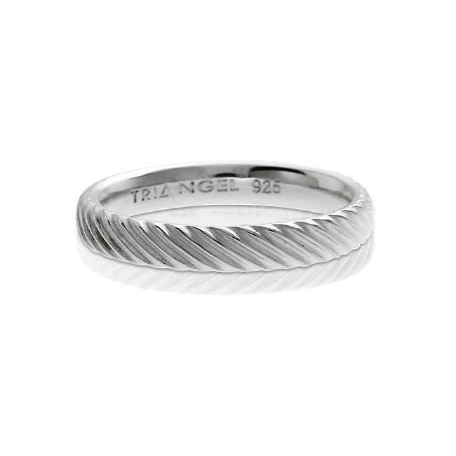 Ring silver Waves 3 mm