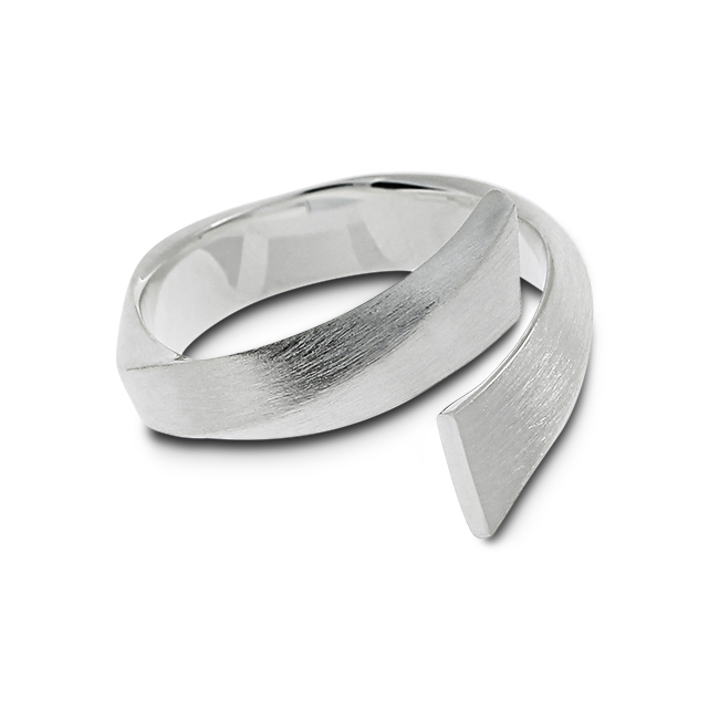 Ring Silber Waves