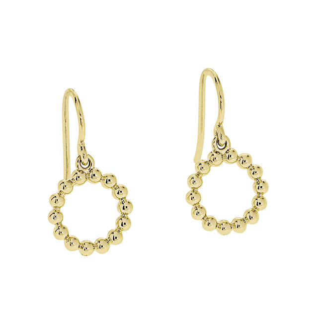 Ohrring 585 Gelbgold Dots