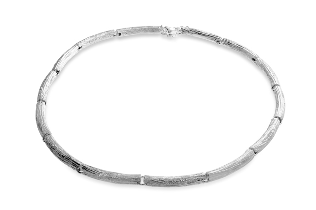 Collier Strandcores Tubes Silber hell 