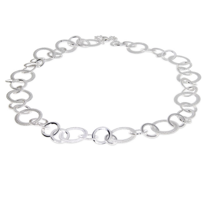 Collier Dots silver light Circle