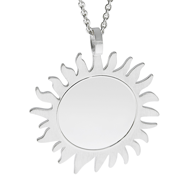 Anhänger Sonne 925 Silber goldplattiert