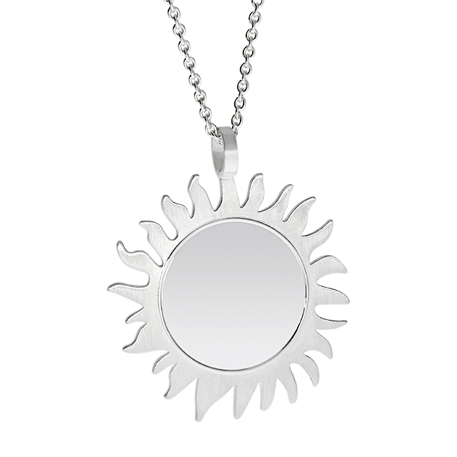 Anhänger Sonne 925 Silber goldplattiert