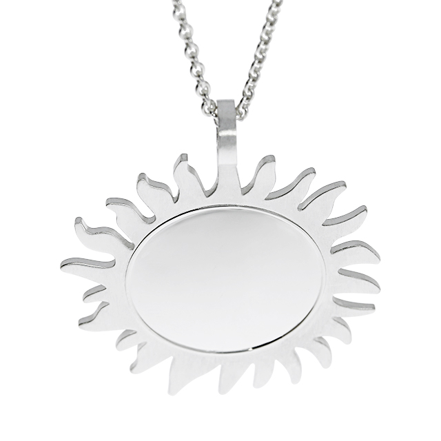 Anhänger Sonne 925 Silber goldplattiert
