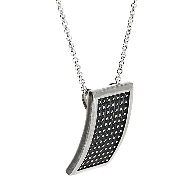 Anhänger Dots Silber 925 oxidiert 20 x 12 mm