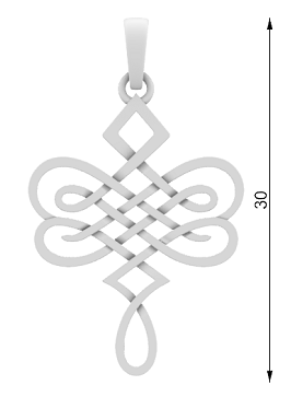 Anhänger Silber Knoten keltisch