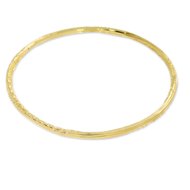 Bangle Strandcores silver fine gold plating