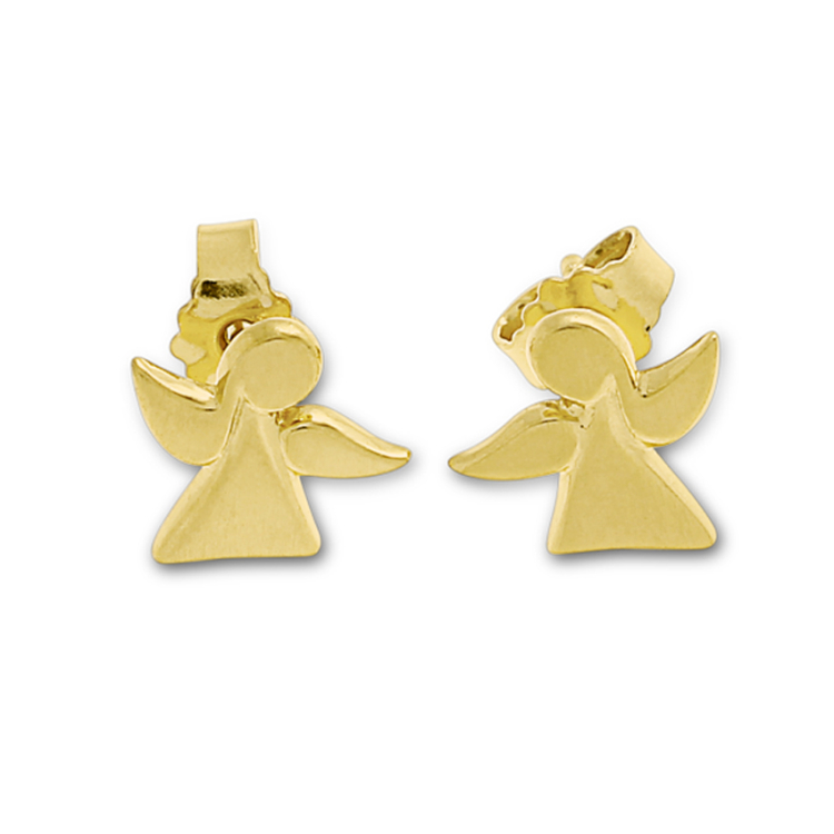 Stud Earrings Mini Angel Gold 585