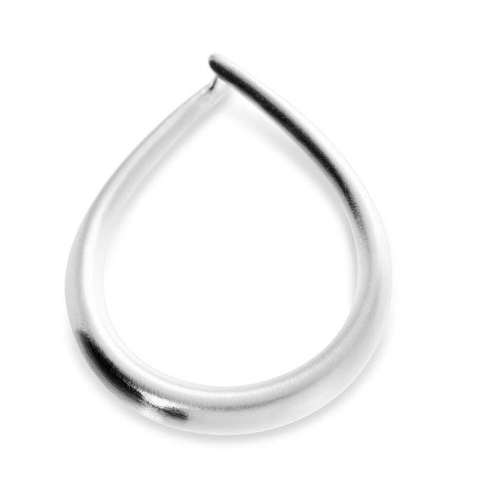 Anhänger 925 Silber matt 36 x 26 Ankerkette 70 cm