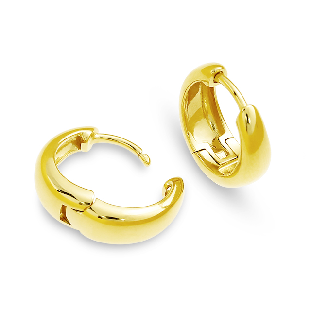 Creole Silber vergoldet Außendurchmesser 13,5 mm