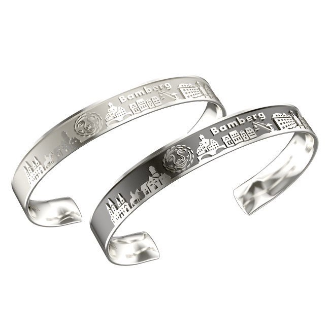 Bamberg bangle silver light Ladies size 60 mm inner diameter