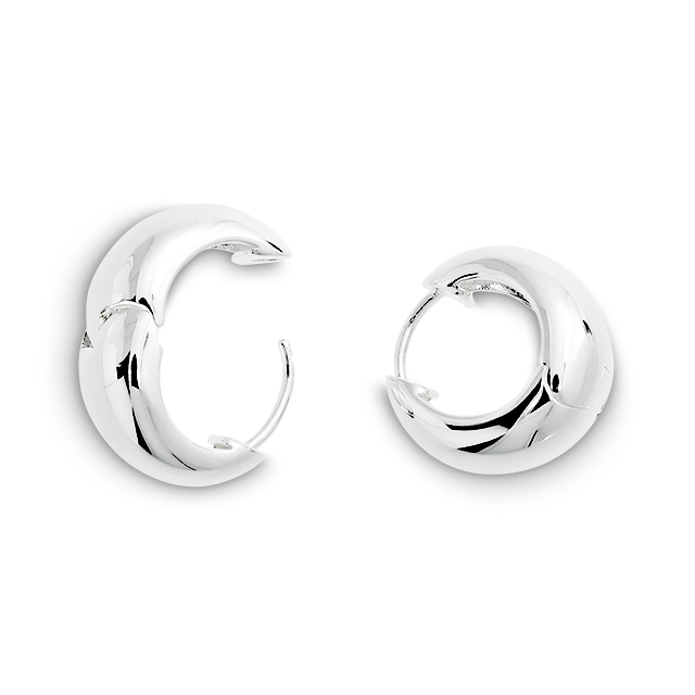 Creole Silber hell Durchmesser 17 mm