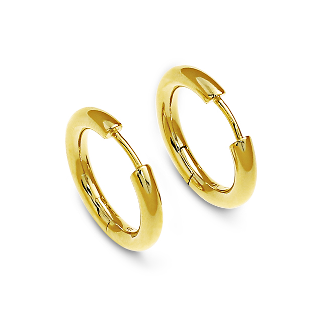 Creole Silber vergoldet Durchmesser 20,5 mm