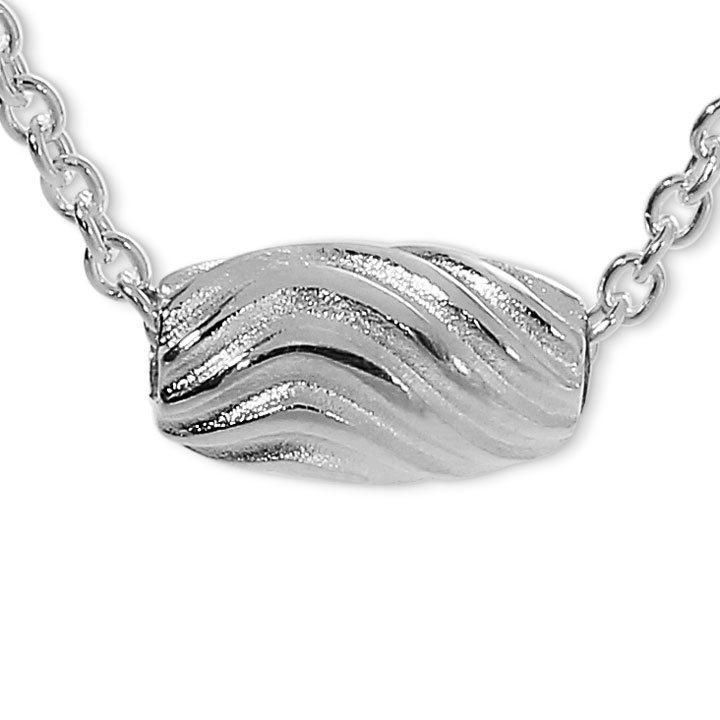 Tube Waves 3 mm silver incl anchor chain