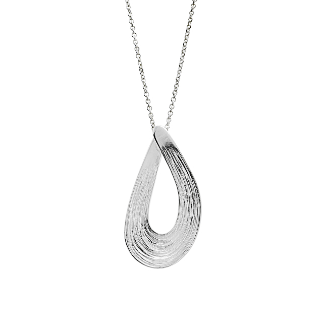 Anhänger Crease Loop Silber 30 mm inkl. Ankerkette 45 cm