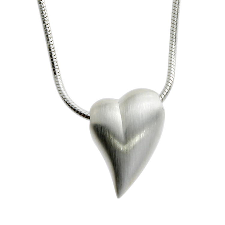 Pendant silver heart 15 mm incl. chain 42 cm