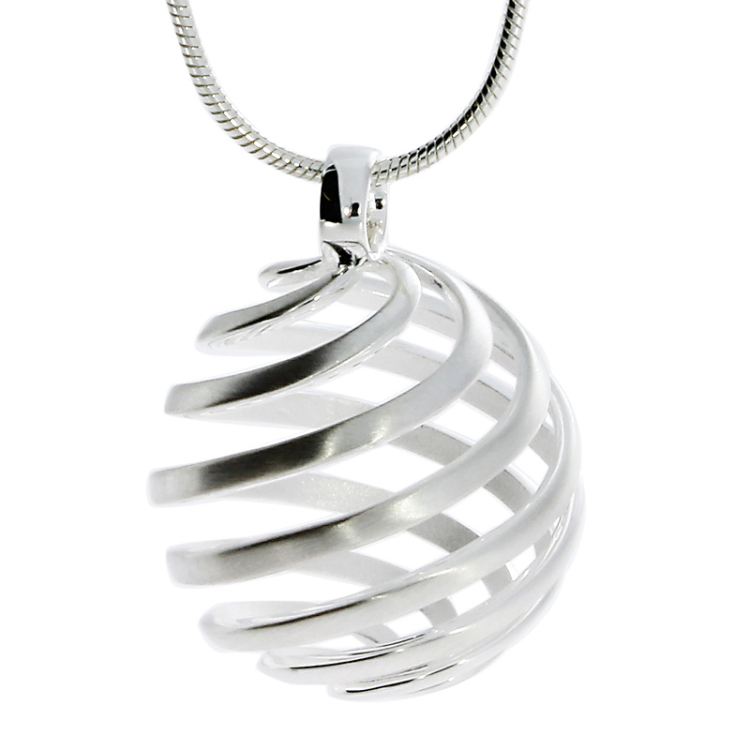 Escher ball silver matt 22 mm incl. chain 45 cm