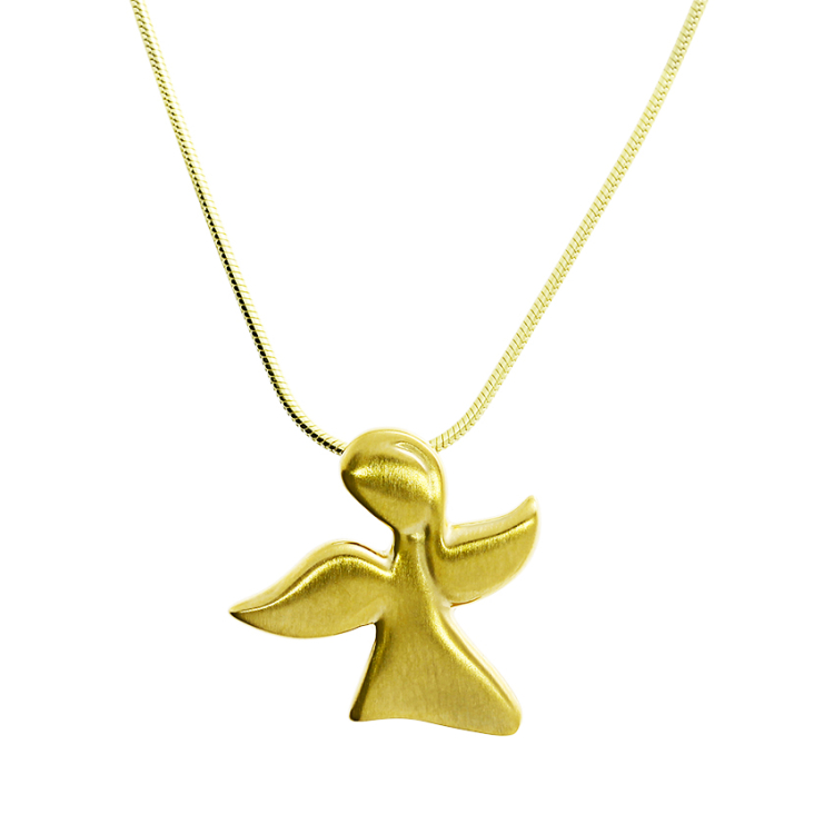 Small guardian angel gold plated 20 mm