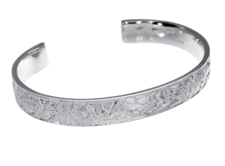 Bangle Leaves silver light 10 mm Collection Leaves