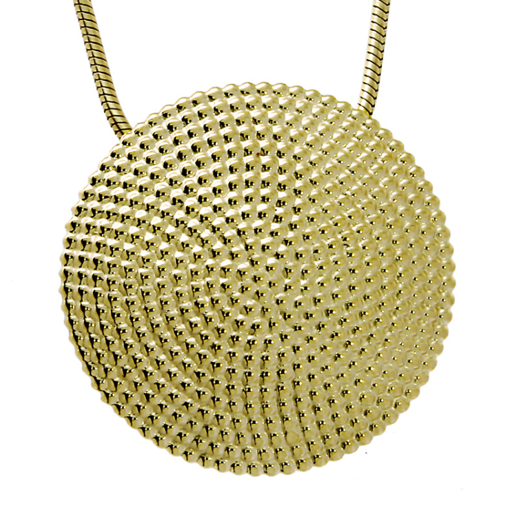 Pendant dots 20 mm 585 yellow gold without chain