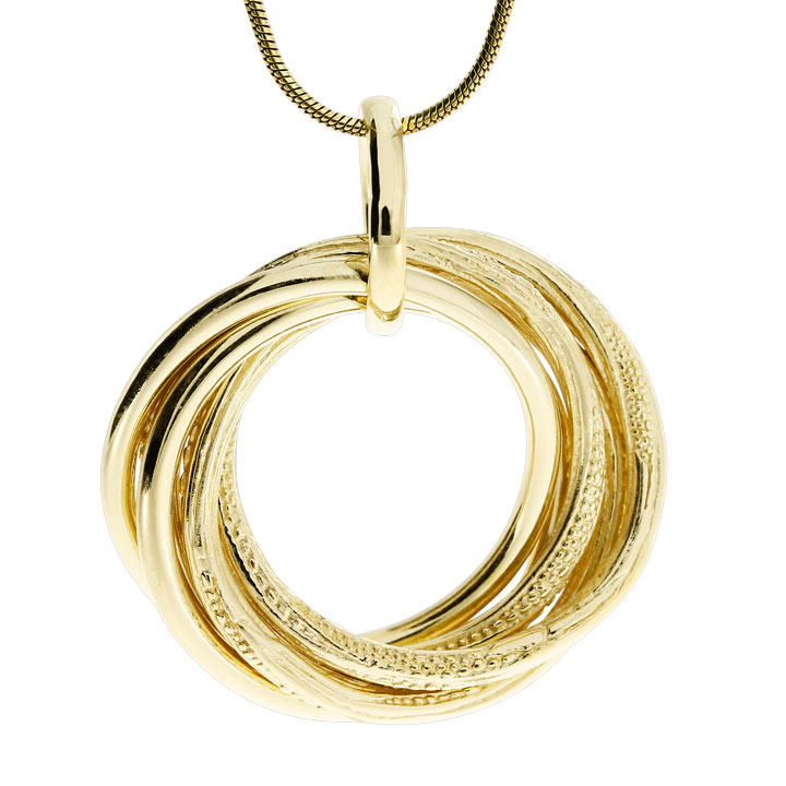 Pendant Strandcores silver fine gold plated