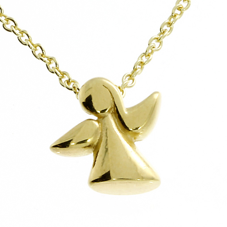 Pendant guardian angel mini 585 yellow gold 10 mm without chain