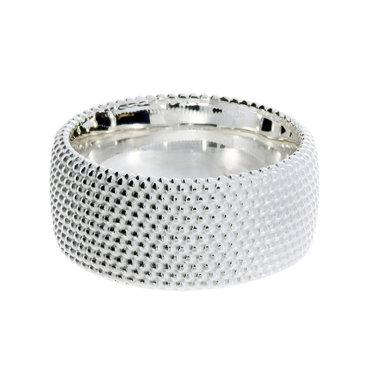 Ring Dots No. 1 Silber hell 10 mm Ringweite 50